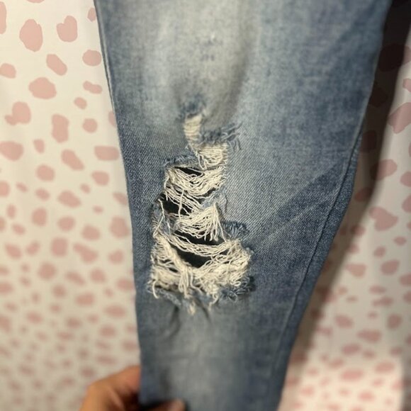 Flying Monkey Women’s Jeans 24 Waist Mid Rise‎ Ankle Skinny Distressed Raw Hem 0 - Picture 10 of 10